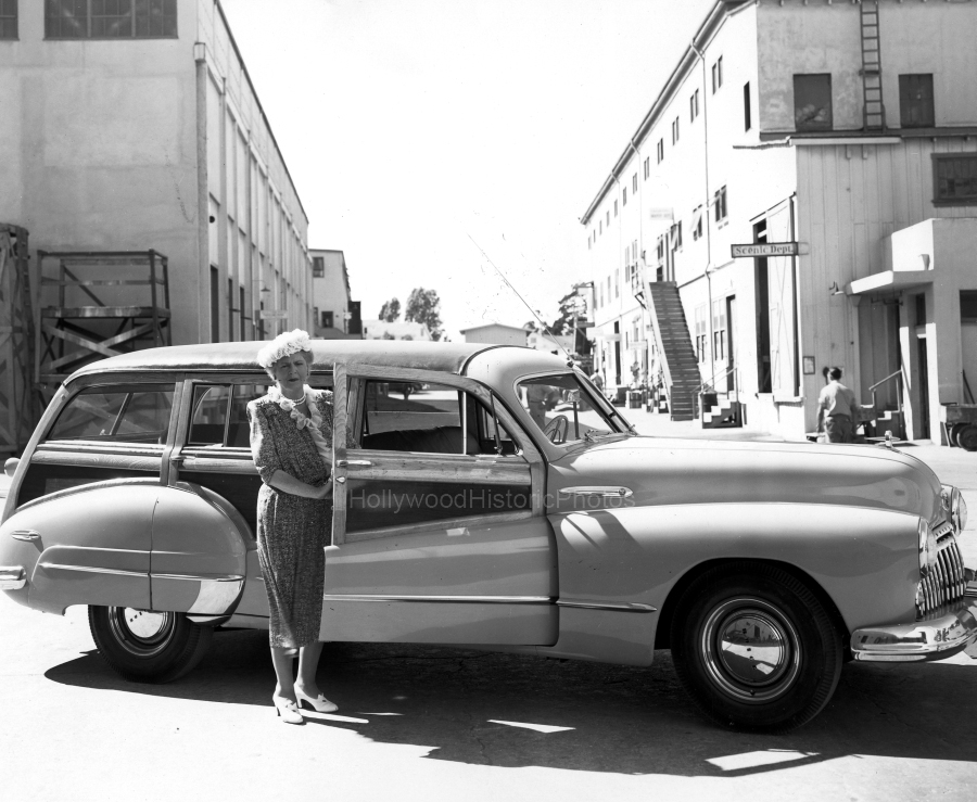 Ethel Barrymore 1945 on the lot RKO Pathe Culver City.jpg